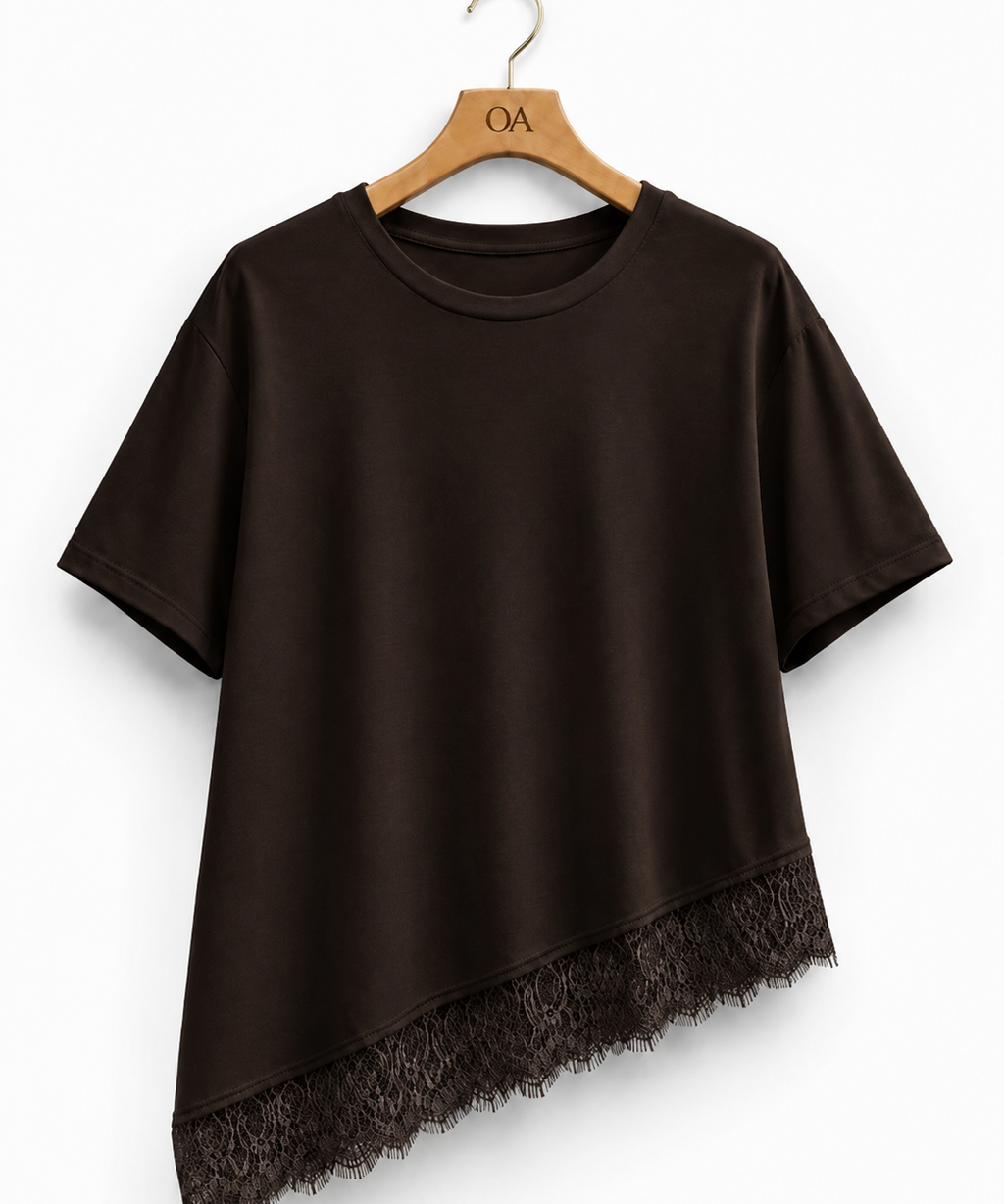 T-shirt renda Sara Primavera Verão