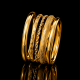 Conjunto de pulseiras metálicas LUMA