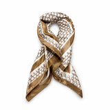 Lenço Seda Leila Caramelo