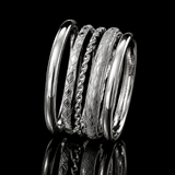 Conjunto de pulseiras metálicas LUMA