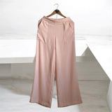 Calça Mavie pêssego pantalona, cós com vista lisa na frente