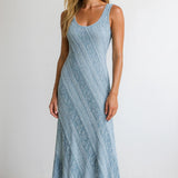 Vestido longo rendado Valentina