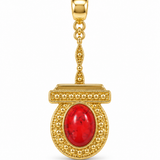 Pingente Boho vermelho
