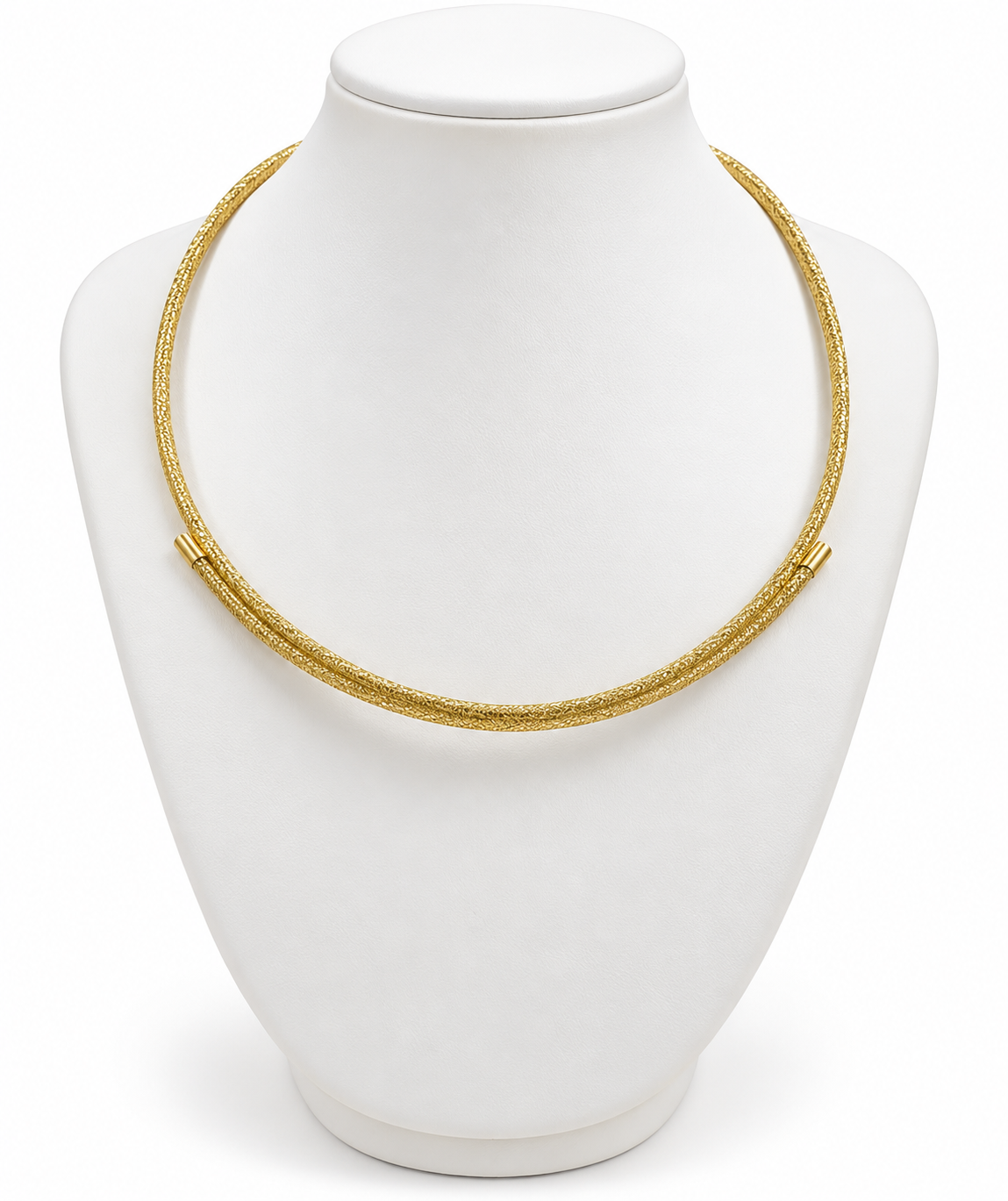 Colar choker lira dourado, corrente fina com fechos pequenos