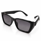 Óculos de sol Tita pretos, armação preta e lentes escuras
