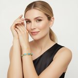 Pulseira Boho metal blue
