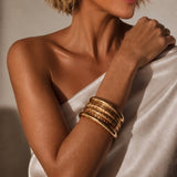 Conjunto de pulseiras metálicas LUMA