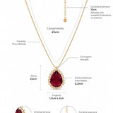 Colar Gota Zircônia